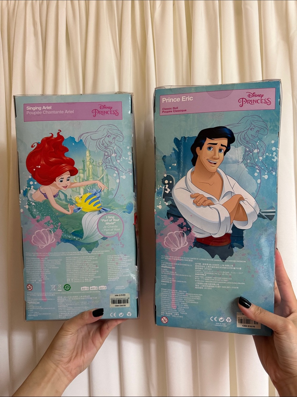 Disney Singing Ariel & Prince Eric Barbie Dolls - Picture 3 of 6